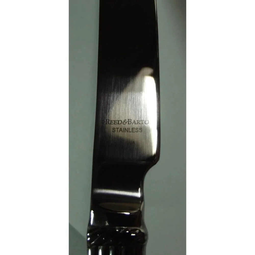 Reed & Barton Individual Solid Handle Steak Knife TRINITY HALL stainless 9-5/8